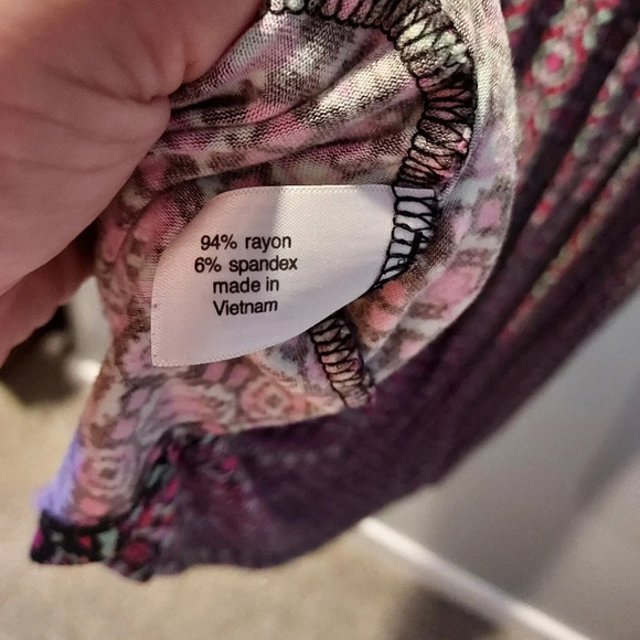 Lane Bryant Multicolored Design Sleeveless Faux Wrap Top Dress in Size 18/20 - Picture 10 of 10